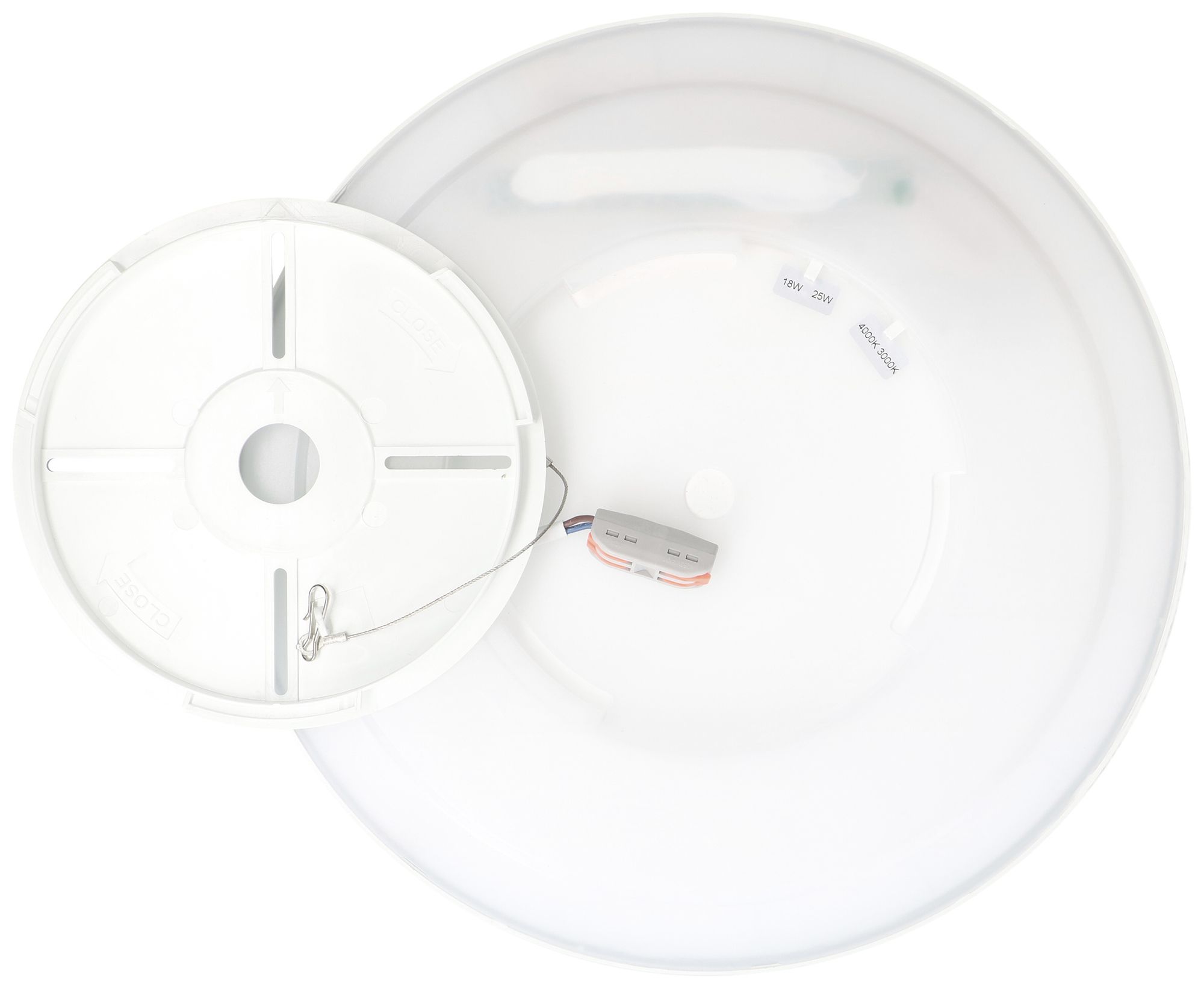 LED-Decken-/Wandleuchte MH SLIM 30 PIR 18/25W 1980/2750lm 3000/4000K Ø300mm ws