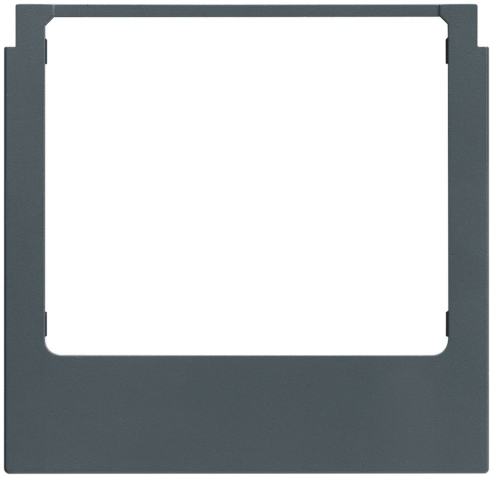 Cornice design audio Hager elcom.touch/elcom.fon quadrato antracite