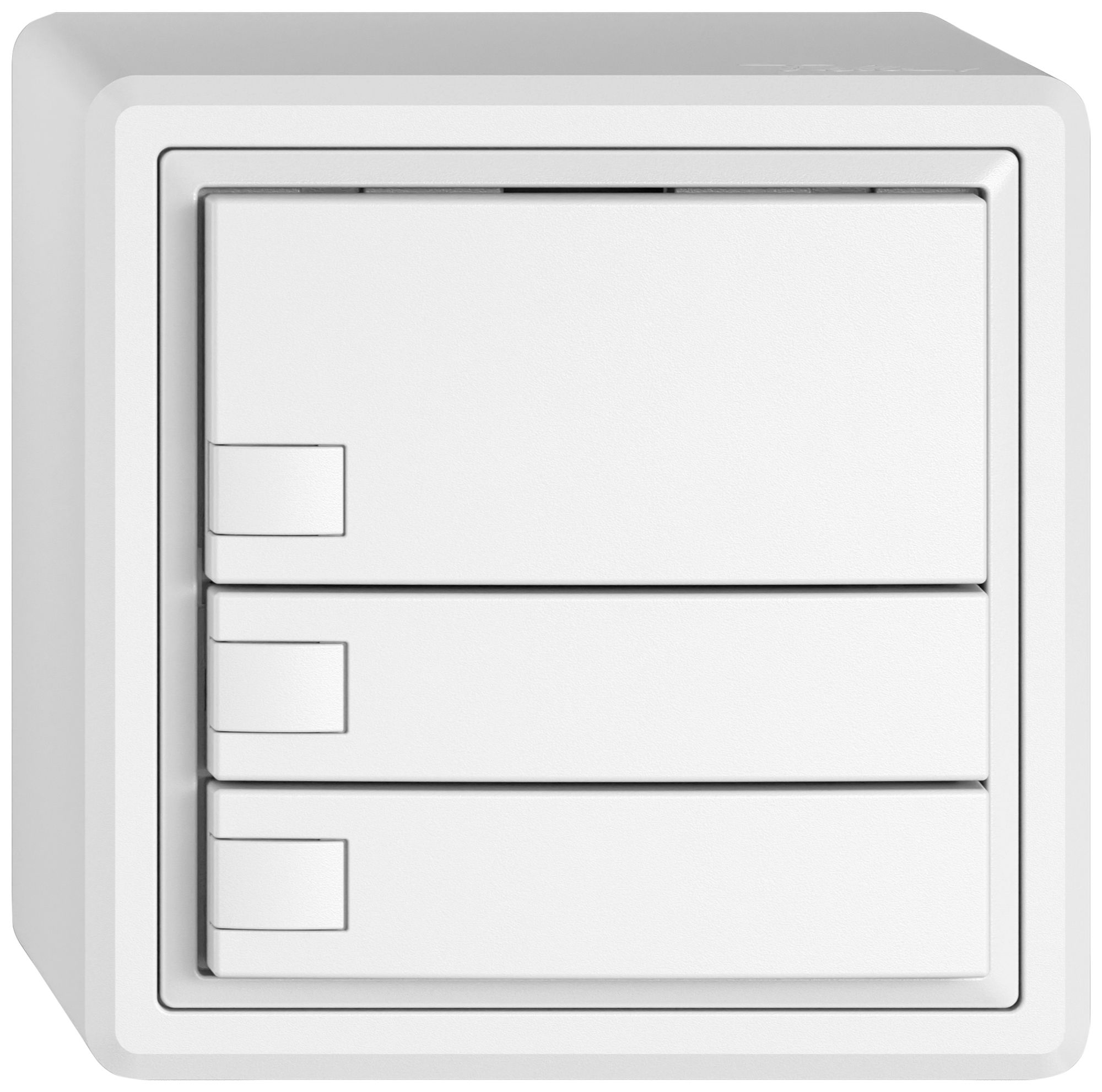 Poussoir KNX RGB AP EDIZIO.liv SNAPFIX® capteur temp.s.LED 3× comm.1T bc