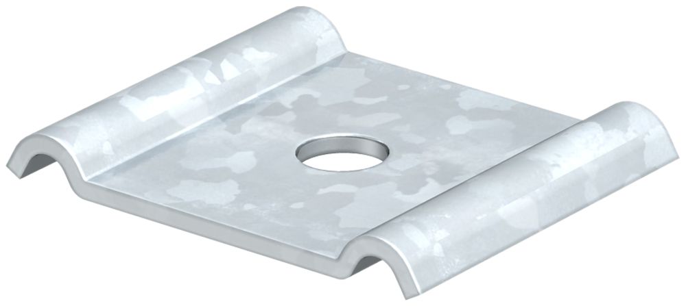 Pièce de fixation Bettermann 60×40mm M6 zinguée
