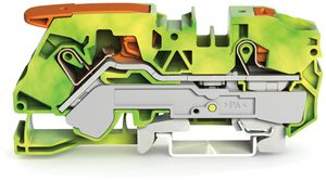 Morsetto di protezione WAGO TOPJOB-S 16mm² 2L verde/giallo serie 2116