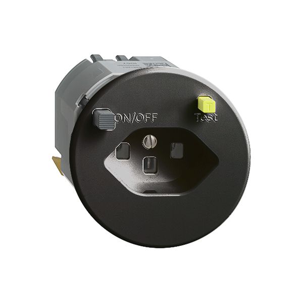 UP-Steckdose FH T23 FI 30mA P, schwarz