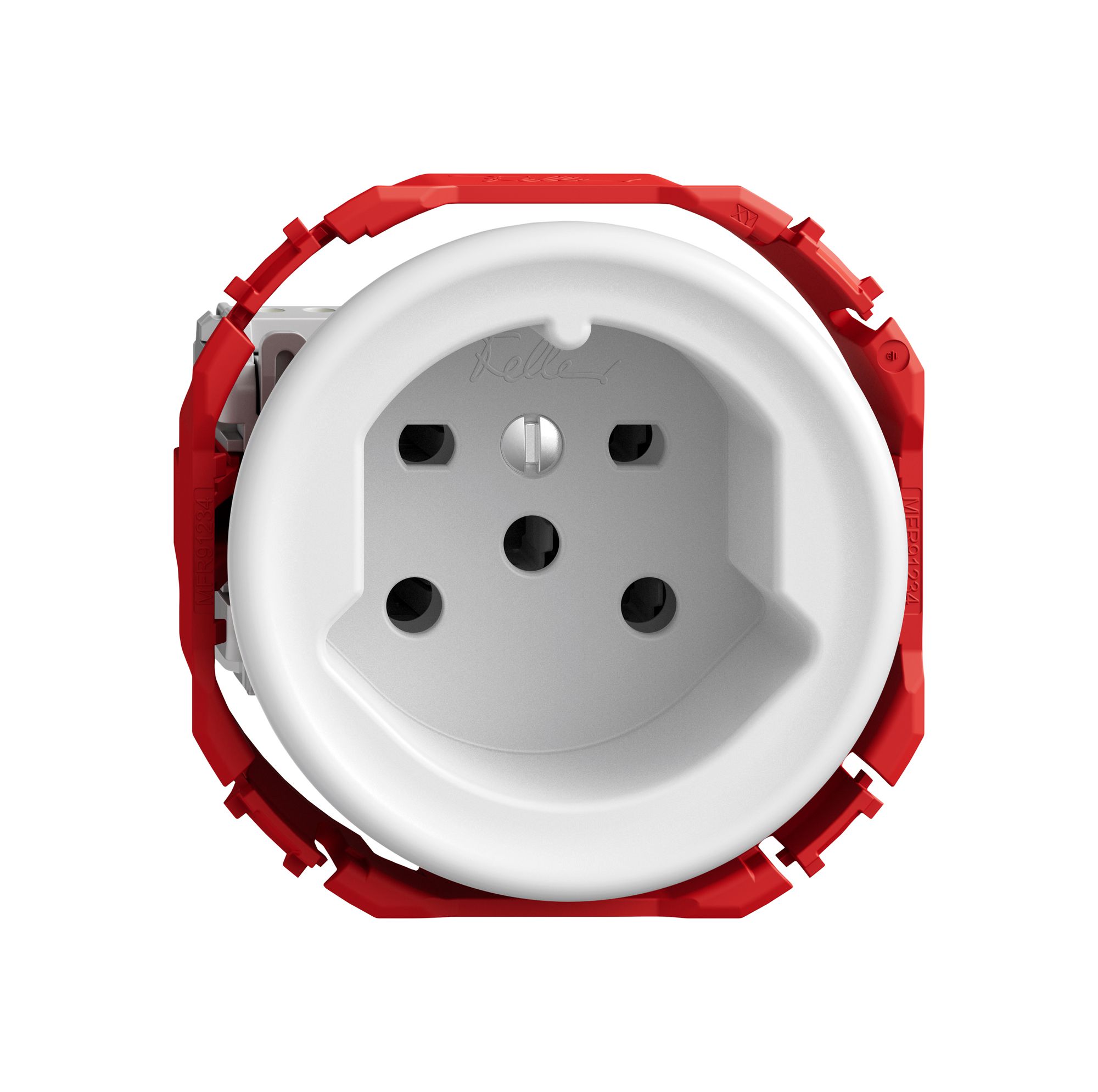 Steckdose STANDARDdue SNAPFIX® 1×T15 ws