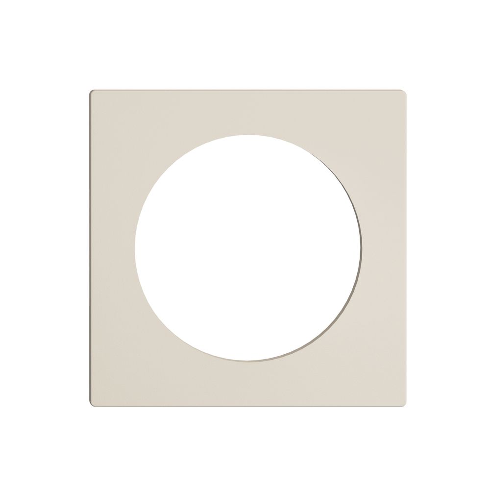 Placca frontale EDIZIOdue crema, con ritaglio 43mm