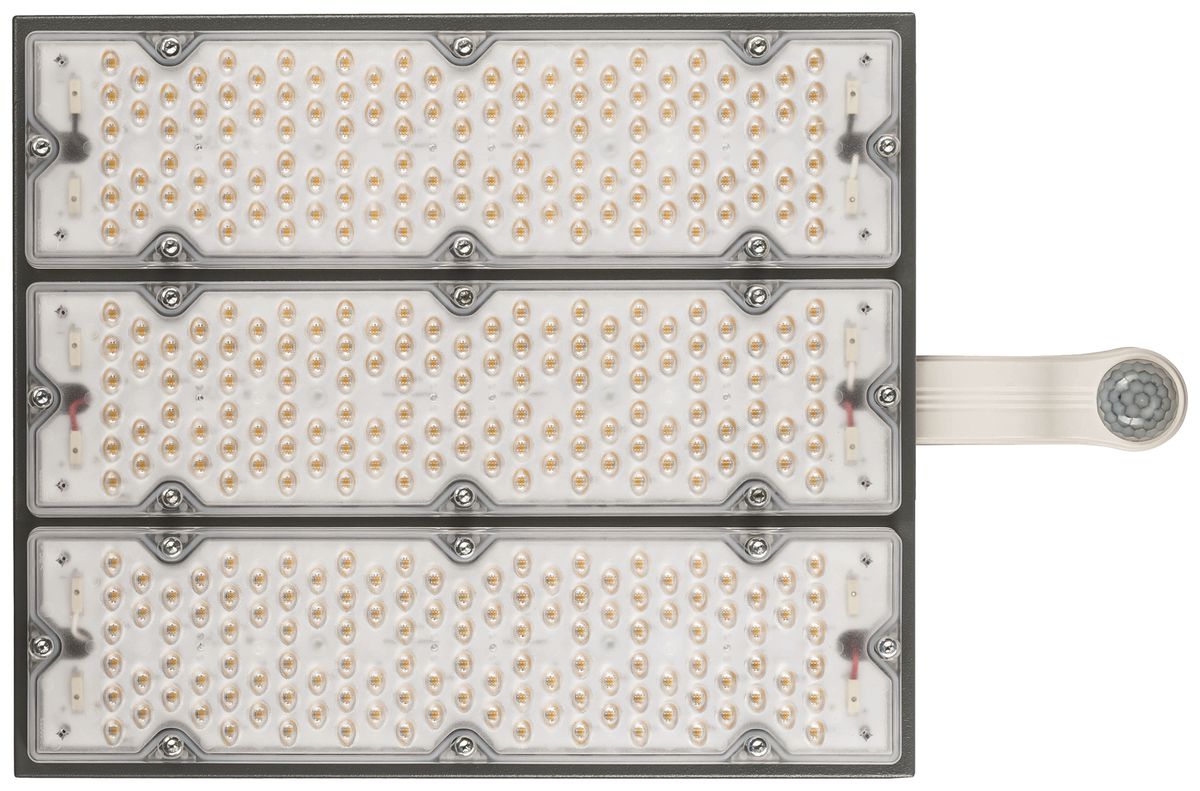 LED-Hallenstrahler Sylvania KubiXx WIDE PIR 83W 14300lm 840 IP65 DALI 440×280