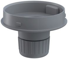 Adattatore per tubo WERMA Midi RM, per colonna di segnalizzazione, grigio