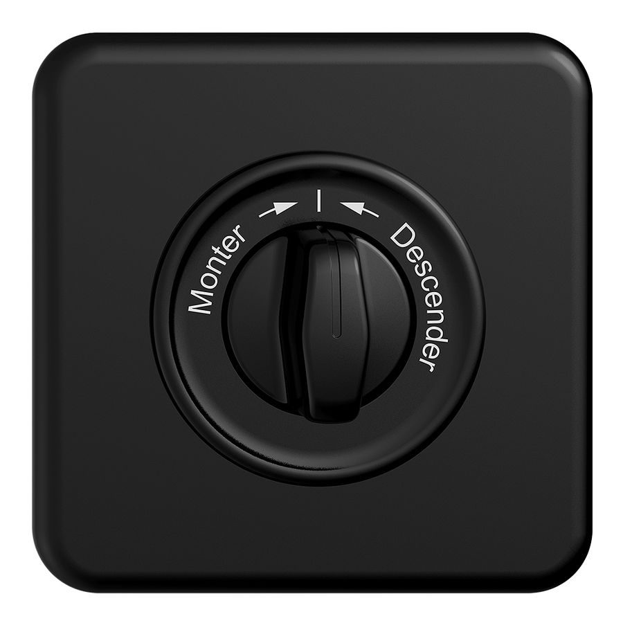 Frontset Monter->I<-Descendre STANDARDdue 90×90mm schwarz