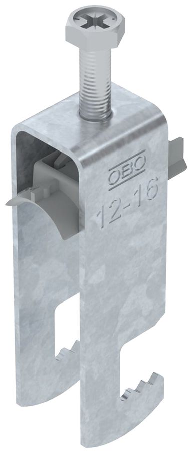 Fixation rapide BET 2056 pied à F mat.synthétique 12…16mm 2×câble acier Zn-ch-im