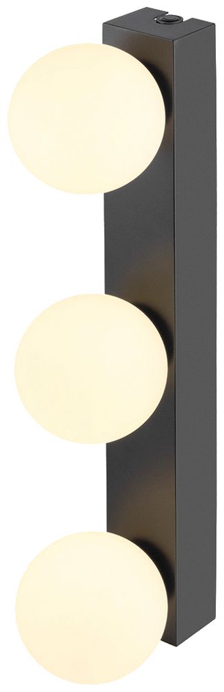 Applique LED SLV SUN 13W 1000lm 2700…4000K IP44 460×146×100mm nero