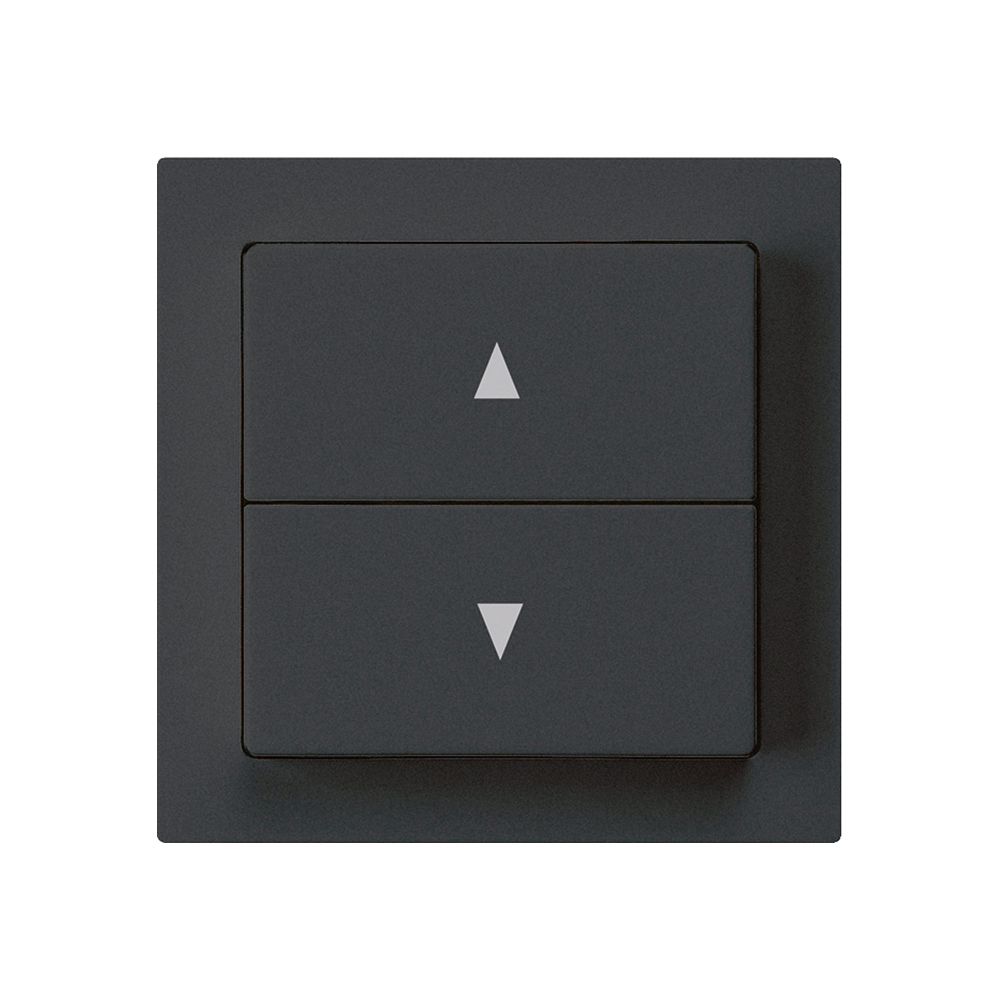 Pulsante per tapparelle kallysto nero con 2 tasti di comando