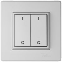 AP-Funktaster ALADIN EnOcean EDIZIO.liv 4K/2T I/O batterielos hellgrau