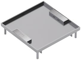 Edelstahlkassette Hager Q16 LE 14 22×320×320mm rostfreier Stahl