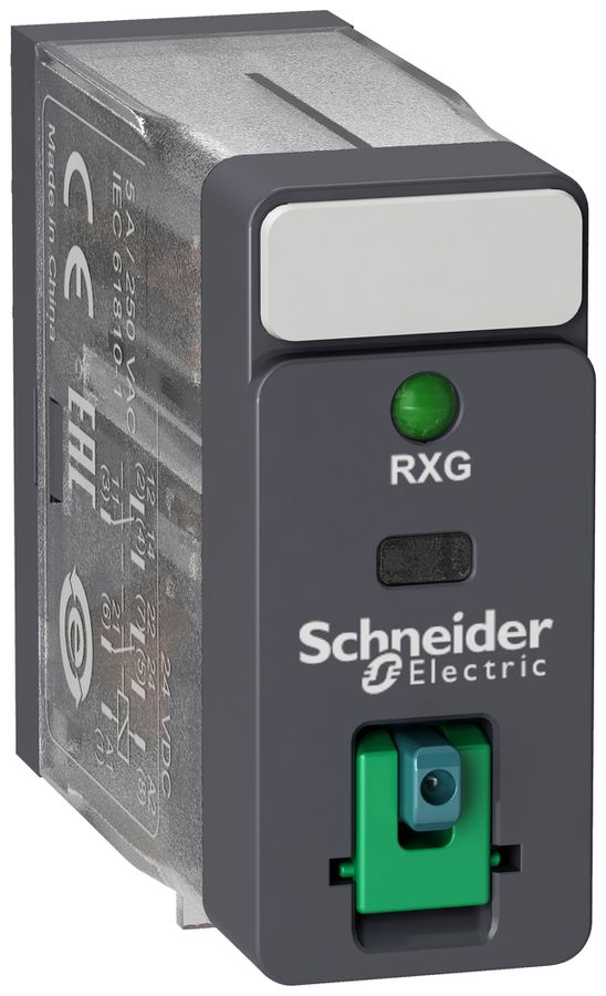 Relais d'interface RXG 2CO 5A 24VDC LED connexion à languette