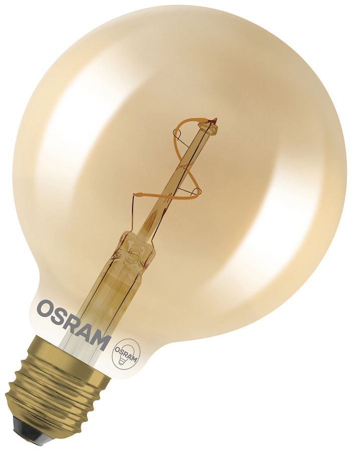 Lampada LED LEDVANCE Vintage 1906 E27 1.8W 30lm 822 oro Ø95×138mm