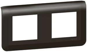 Abdeckrahmen MOS 2×2 Module horizontal schwarz matt