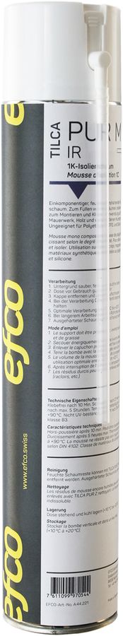 Mousse de montage TILCA PUR (OFSP Xn,F+) avec tube