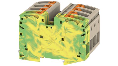 Durchgangs-Reihenklemmen, 16…35 mm²