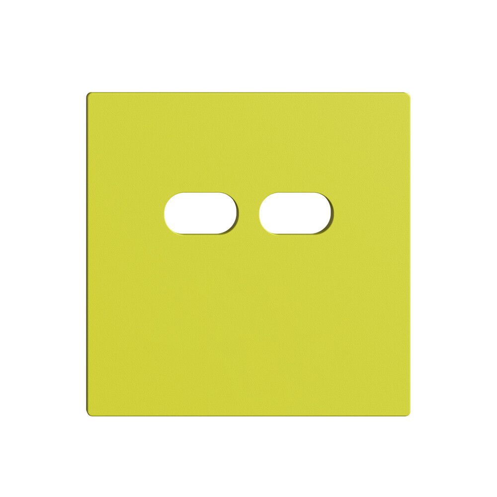 Montageset Feller EDIZIOdue für Steckdose USB 18W 2×Typ C lemon