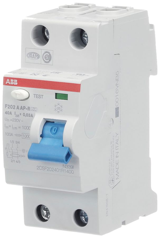 Disgiuntore SMISSLINE TP, 2L, C, 25A, 30kA