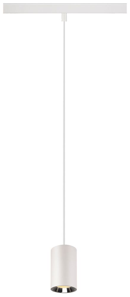 LED-Pendelleuchte SLV NUMINOS XS 48VTRACK DALI 8.7W 720lm 930 Ø50 ws/Cr 55°