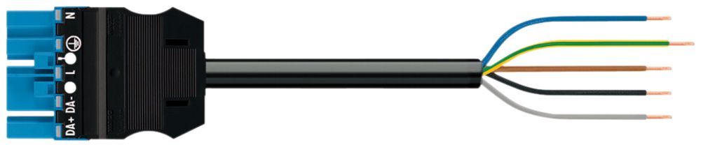 Anschlussleitung MIDI 5×1.5mm² 16A 400V 3m Cod.I Stecker-freies Ende blau Cca