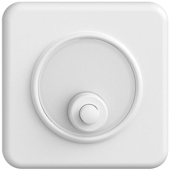 UP-Sonnerie-Taster STANDARDdue weiss mit Namensschild