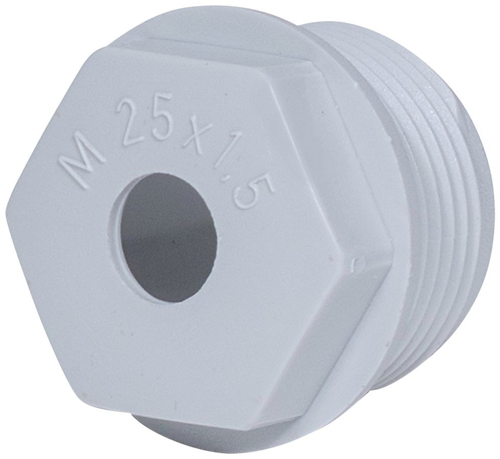 Würgenippel PE M63 hellgrau