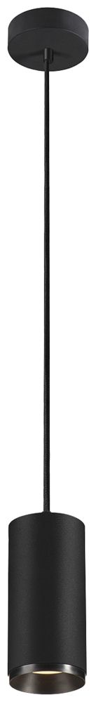 LED-Pendelleuchte SLV NUMINOS M PHASE 20W 1880lm 3000K 60° Ø85×185mm schwarz