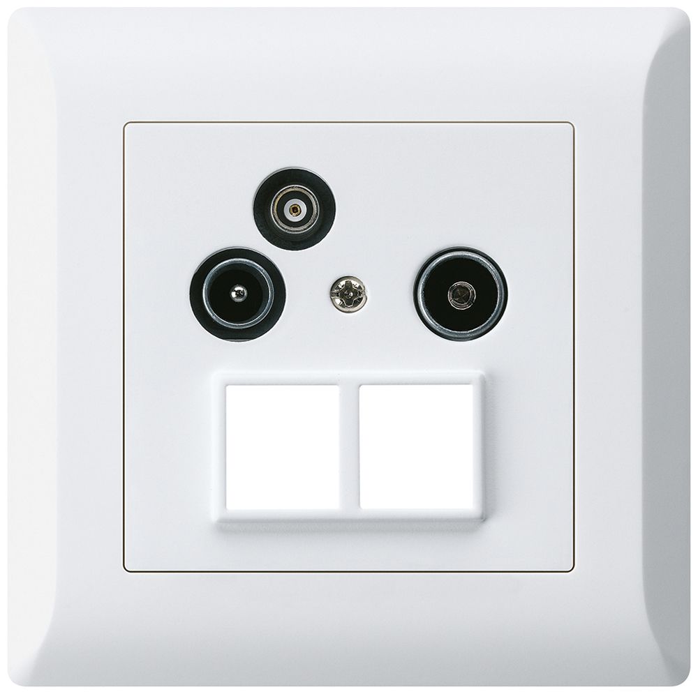 UP-Antennendose R/TV-Daten kallysto.line HMS 2GHz 19db weiss