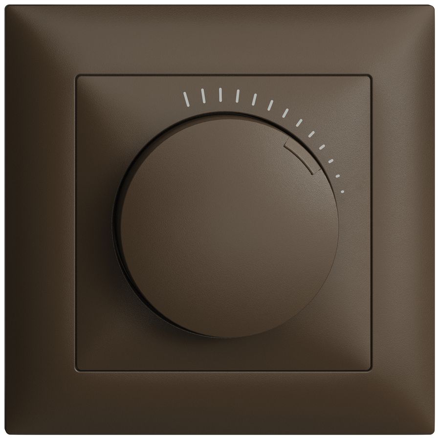 Régulateur de vitesse ENC EDUE 230VAC, 1 phase, 20…400VA, 88×88mm, coffee