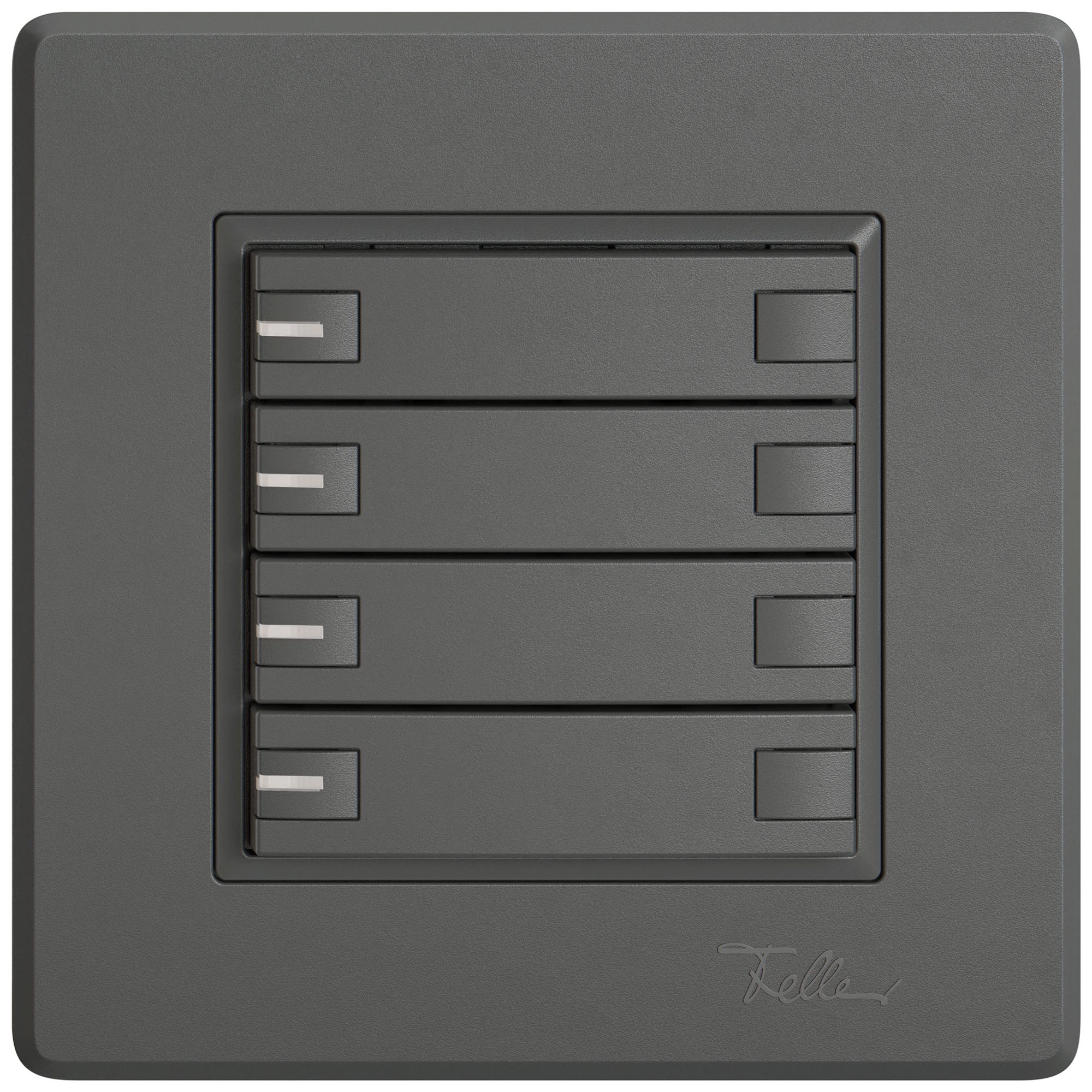 Poussoir universel ENC EDIZIO.liv UNI SNAPFIX® a.LED RGB 8× comm.1T grf