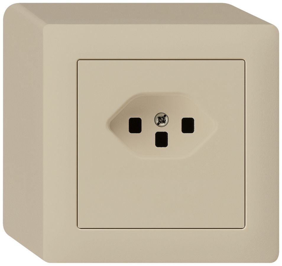 Prise AP kallysto T23 beige bornes à vis