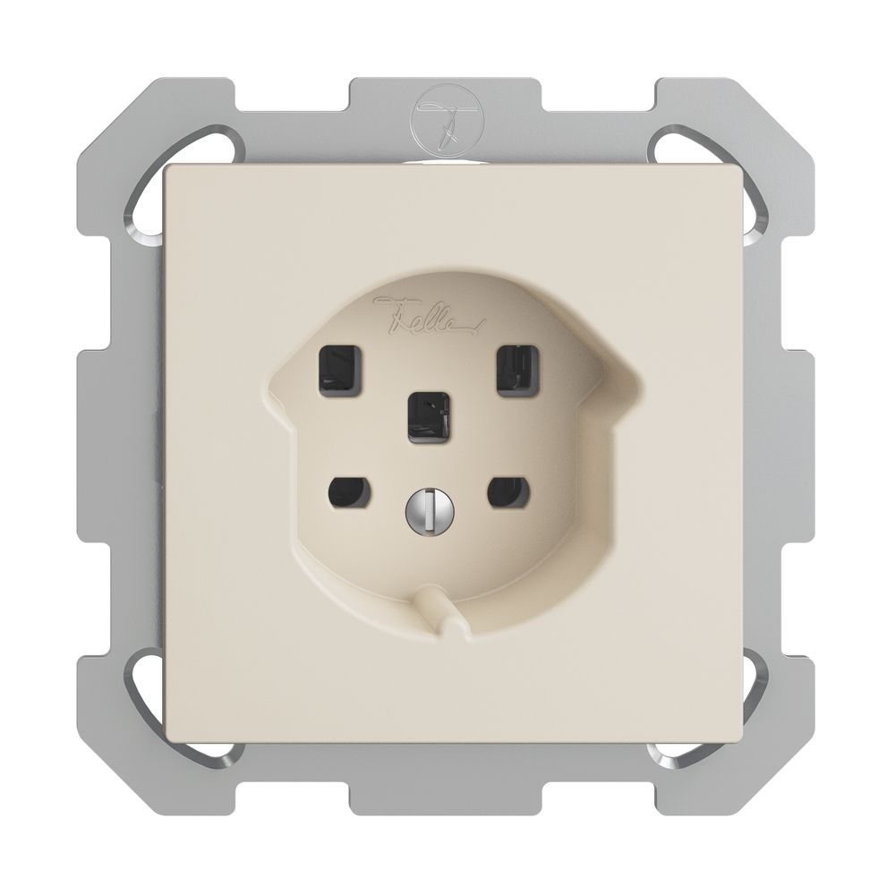 UP-Steckdose EDIZIOdue T25 16A crema, mit Steckklemmen