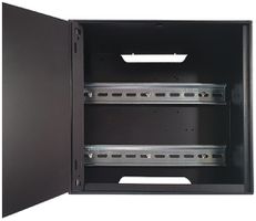 Distributore AP BSW 50071.KS-DIN, 2-file, 270×250×95mm, polistirolo, nero