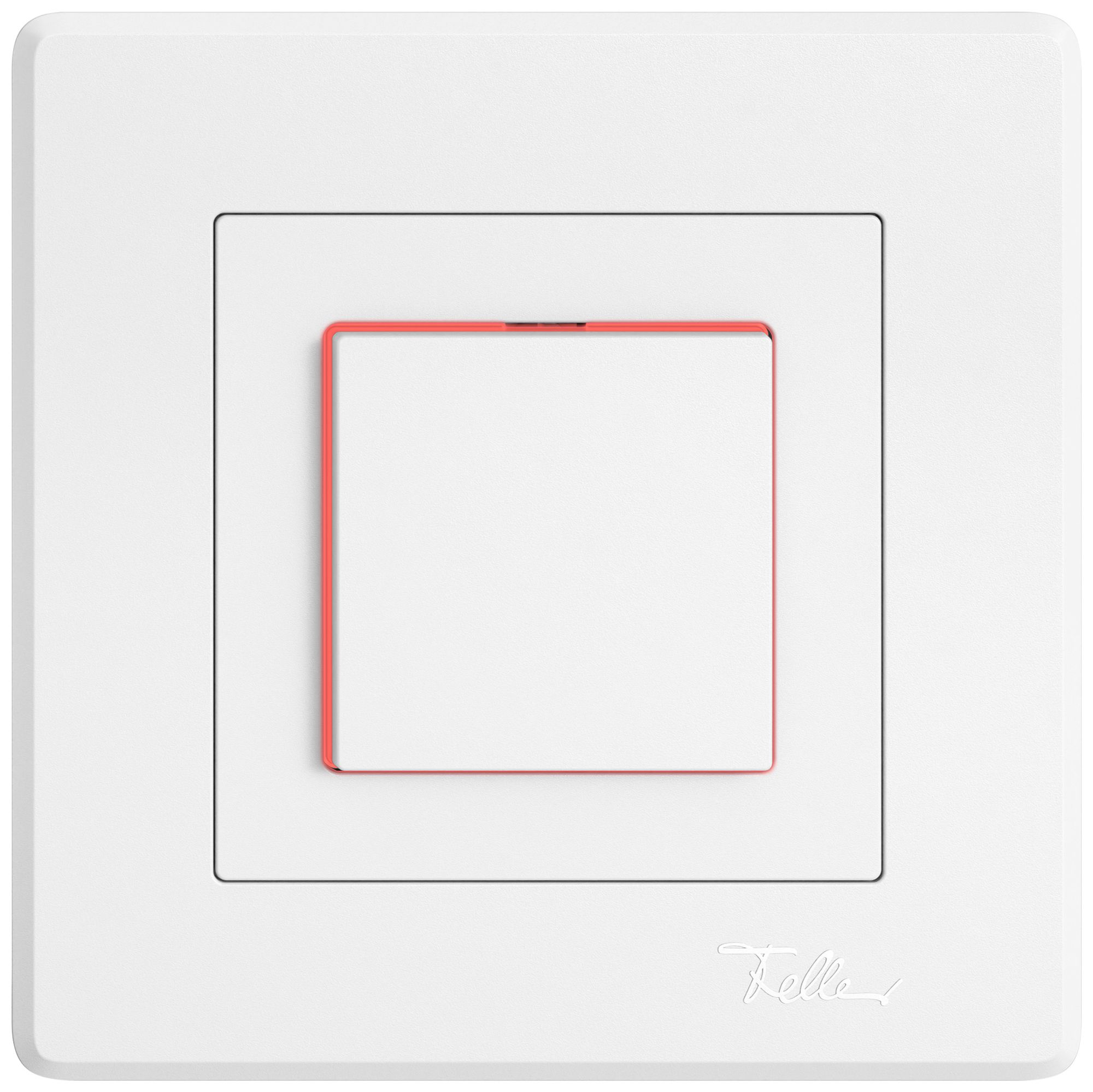 UP-Leuchtdruckschalter EDIZIO.liv SNAPFIX® 3/2L Seitenlinse LS rot ws