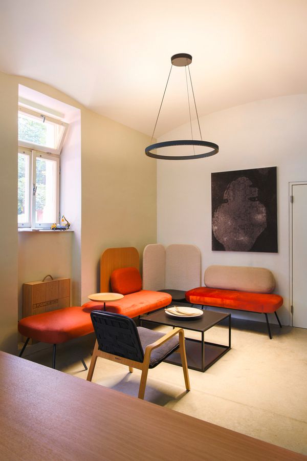 Lum.suspendu LED SLV ONE CUBE 80W 6000lm 930 DALI direct/indirect Ø805 noir