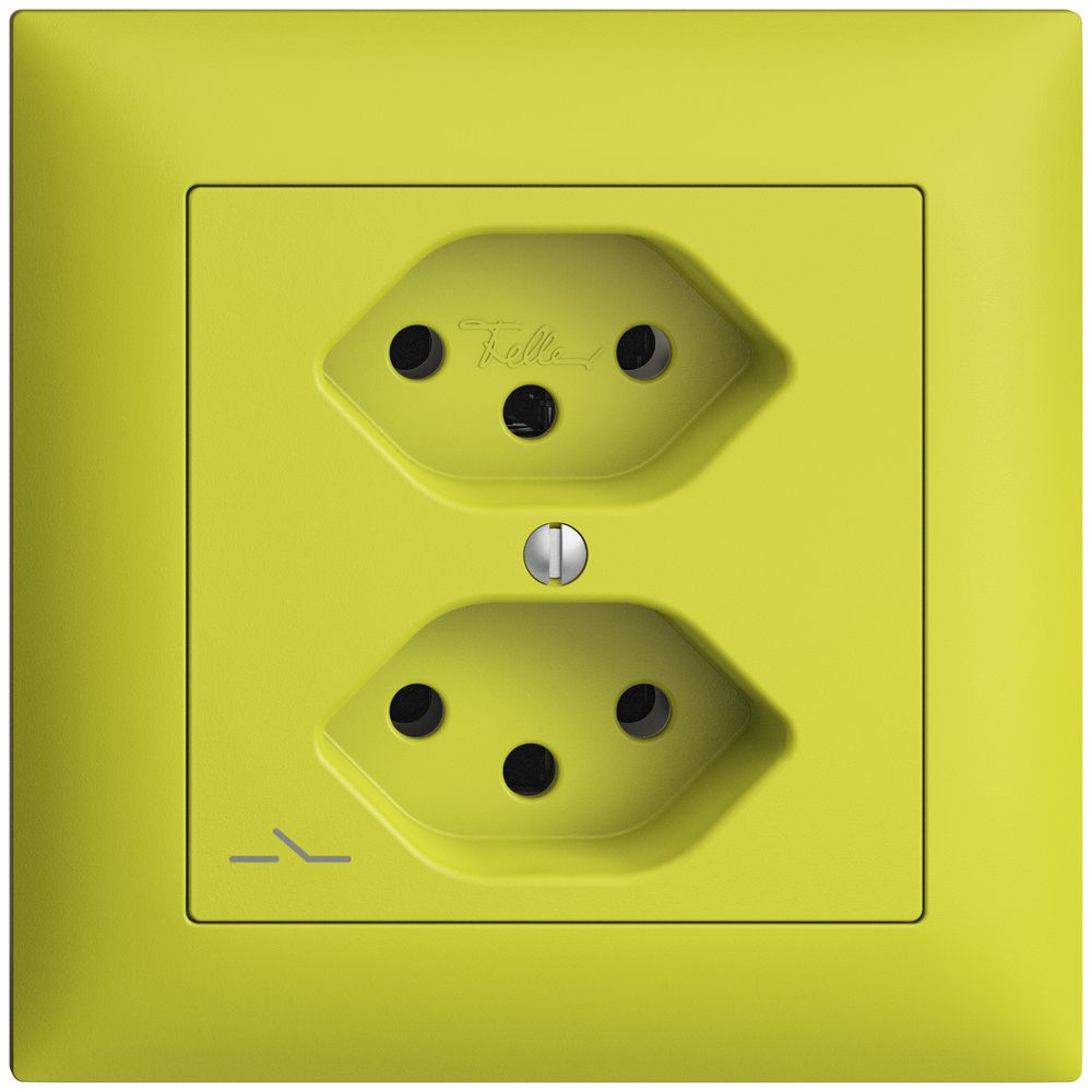 Prise ENC EDIZIOdue 2×T13 lemon 1×S