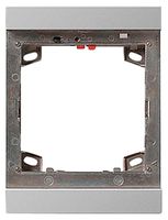 Montagerahmen Siedle, aus Zink-Druckguss, 1 Funktionsmodul, silber