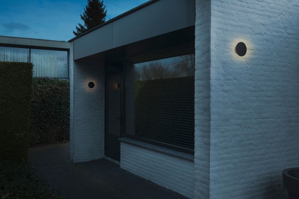 Applique LED SLV D-RING S 7.5W 630lm 827/830 IP65 REG indiretto Ø160mm nero