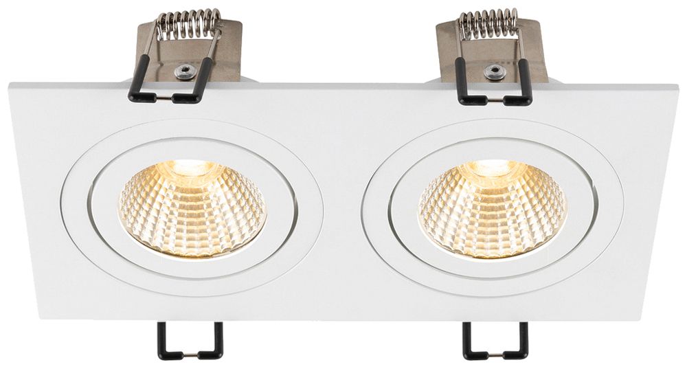 EB-LED-Spot SLV NEW TRIA 14W 640lm 930 38° DIM 170×90mm weiss 2×Spot
