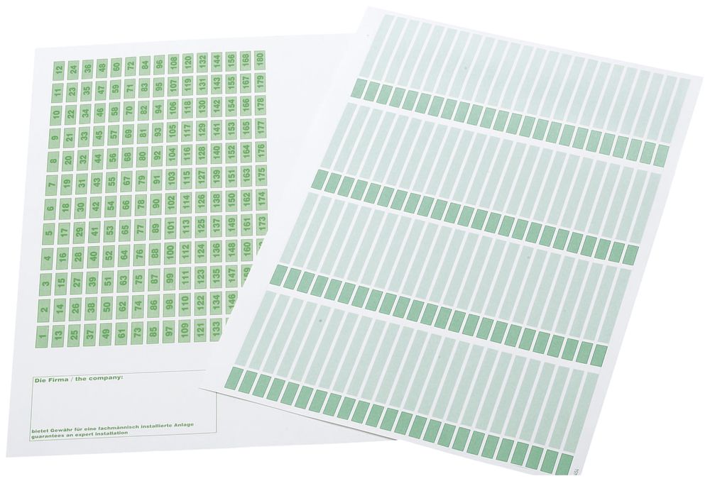 Foglio di etichette ZKV201