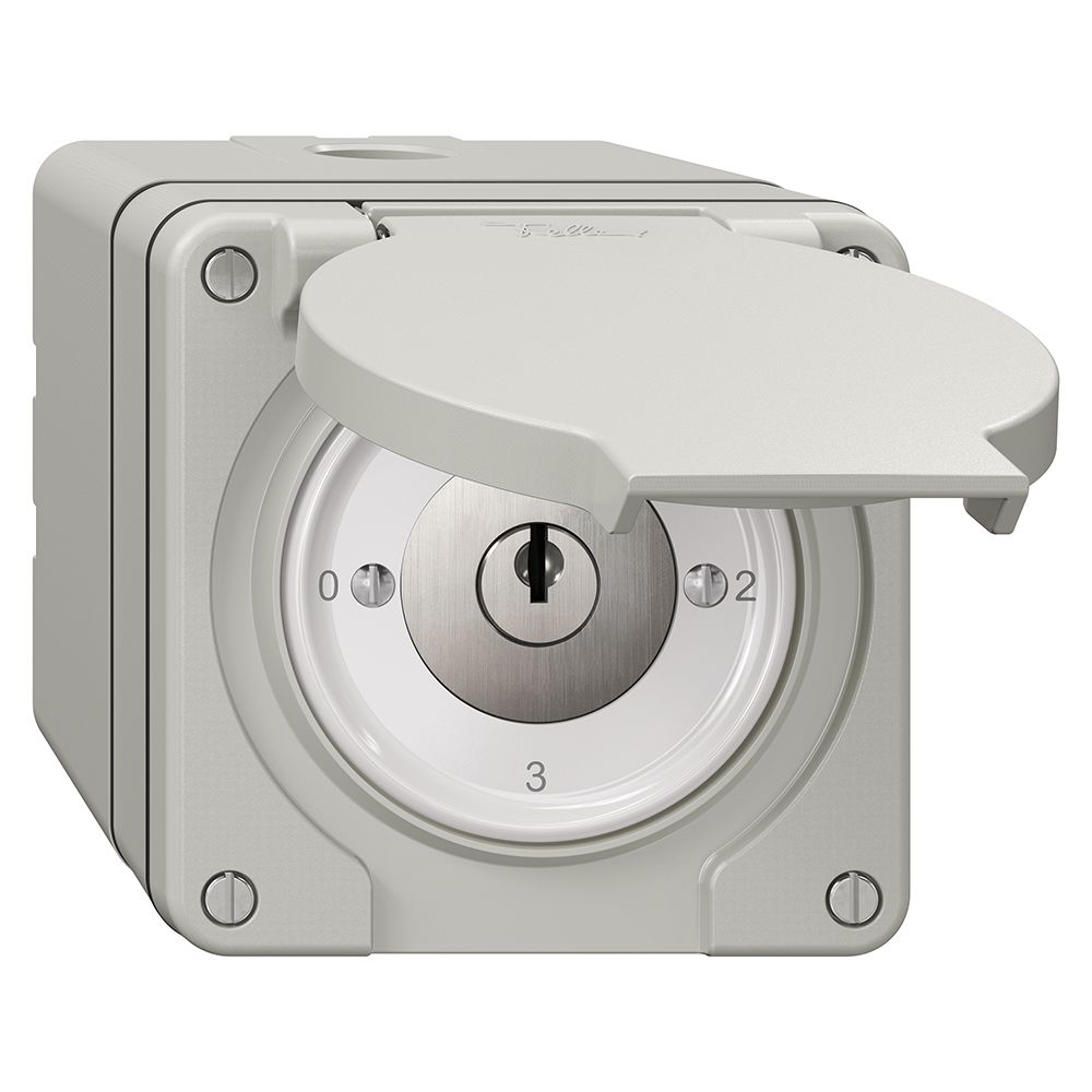 Interrupteur rotatif NAP NEVO, 5/2L, avec serrure&2 clés, KS, 0-1-2-3, grc