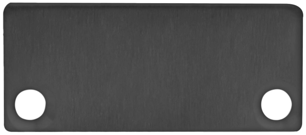 Embout DOTLUX pour profilé/cache aluminium 9J/10J noir, 2 pcs avec vis