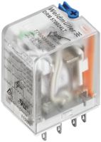 Relais Weidmüller, 24VDC, LED grün, 2 Wechsler mit Prüftaste, 250VAC, 10A