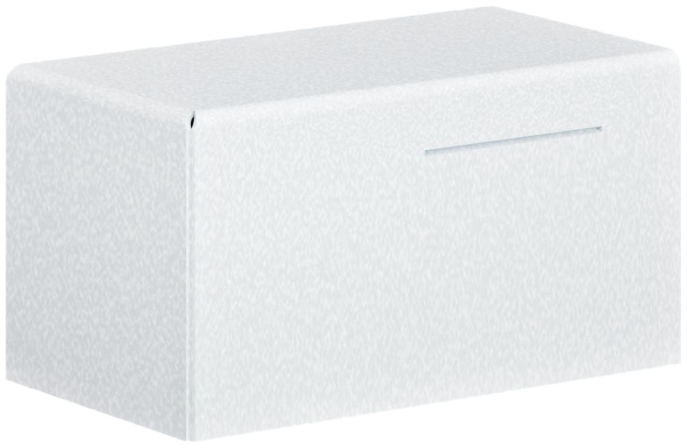 Embout de fermeture tehalit pour LFS 30×30 mm en acier blanc trafic