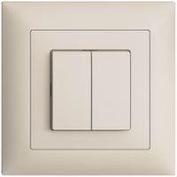 UP-Taster EDIZIOdue 2×A-R/1P crema