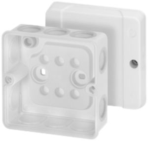 Boîte de dérivation AP Hensel DE 9321 88×88mm blanc