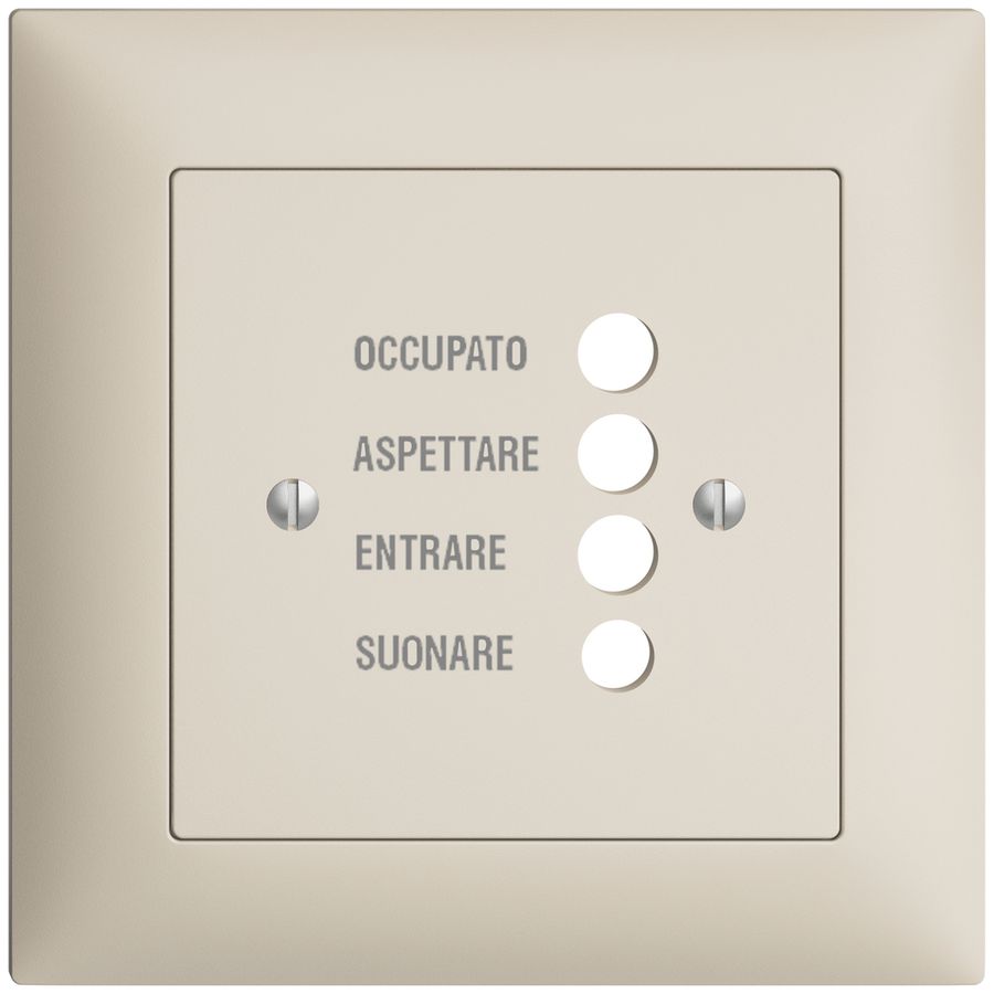 Kit front. INC EDIZIOdue crema, 88×88 per stazion.d.porta 1334.I