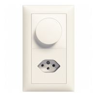 UP-Kombination EDIZIOdue Dimmer+T13 weiss vertikal
