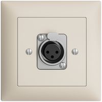 Kit di montaggio INC EDIZIOdue XLR 3L P crema